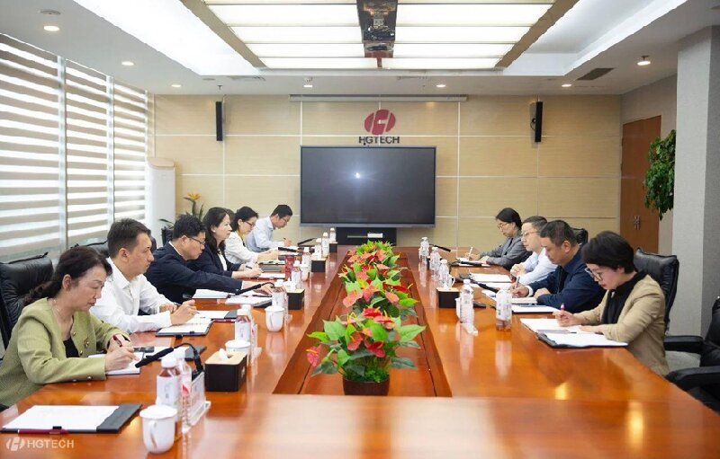 Wu Jing, party secretary and director of the Hubei SASAC, led a team to investigate HGTECH